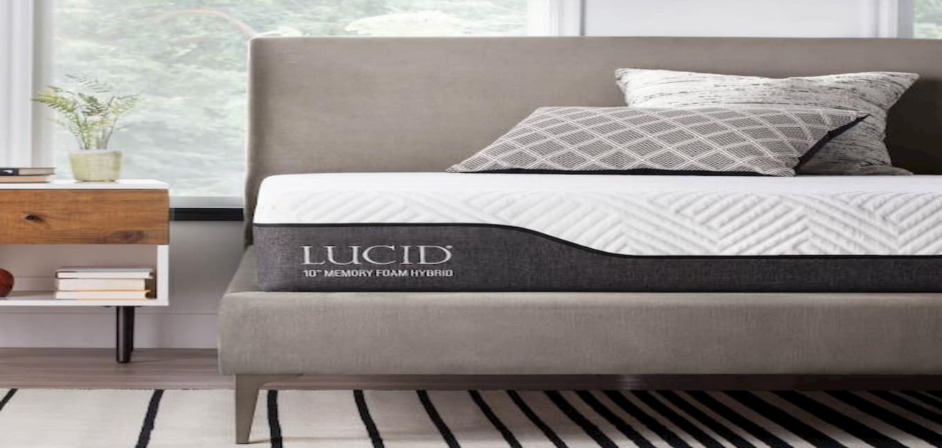 lucid aloe vera hybrid mattress