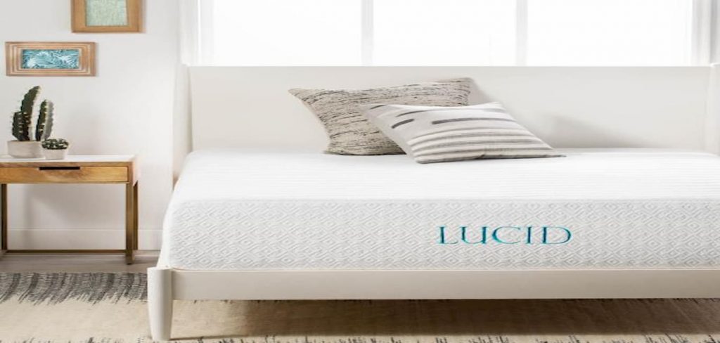 lucid 14 inch medium plush memory foam mattress